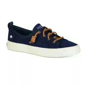 Sperry Women's Crest Vibe Canvas Sneaker Navy‎ STS85707 Size W-5